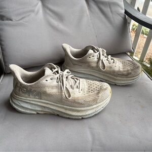 very well worn hokas